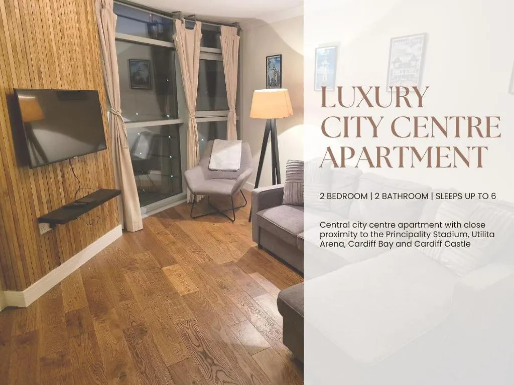 公寓 Ultra-Luxury City Centre 2 Bed Apartment, With Free Parking 卡迪夫 英国
